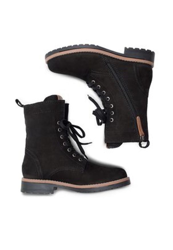 Lasocki Trapery WI12-GINA-03 Czarny. Kolor: czarny. Materiał: zamsz, skóra