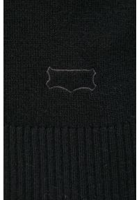Sisley - Sweter z domieszką wełny. Okazja: na co dzień. Kolor: czarny. Materiał: wełna. Długość rękawa: długi rękaw. Długość: długie. Styl: casual #3