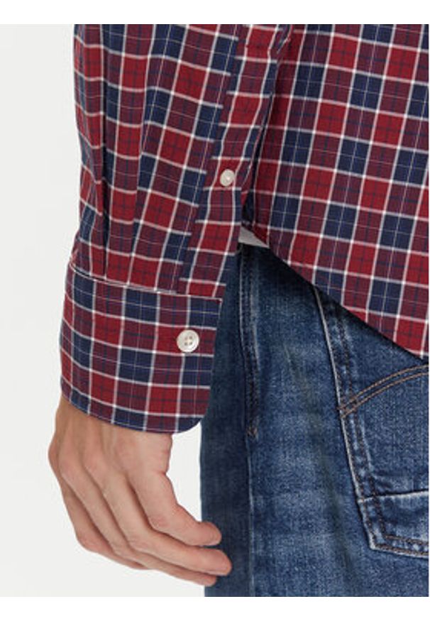 GANT - Gant Koszula 3250213 Bordowy Regular Fit. Kolor: czerwony. Materiał: bawełna