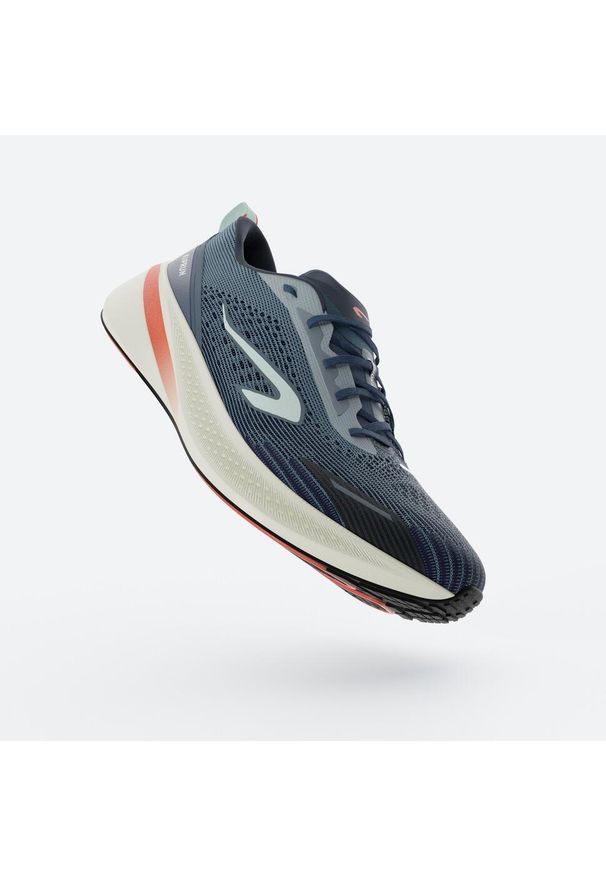 KIPRUN - Buty do biegania męskie Kiprun Cushion 500. Kolor: żółty, wielokolorowy, niebieski, zielony. Szerokość cholewki: normalna