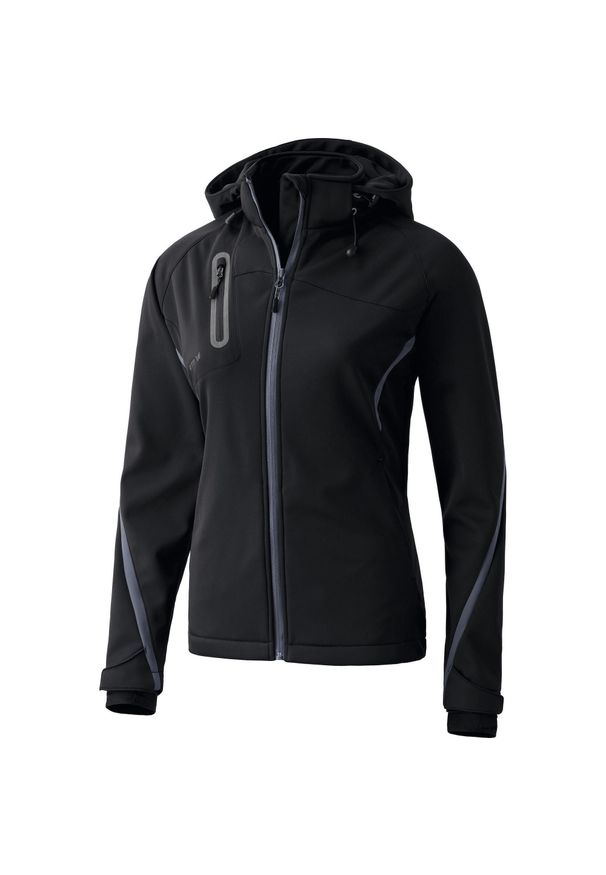 ERIMA - Kurtka damska Erima softshell fonction. Kolor: wielokolorowy, szary, czarny, brązowy. Materiał: softshell. Sport: turystyka piesza