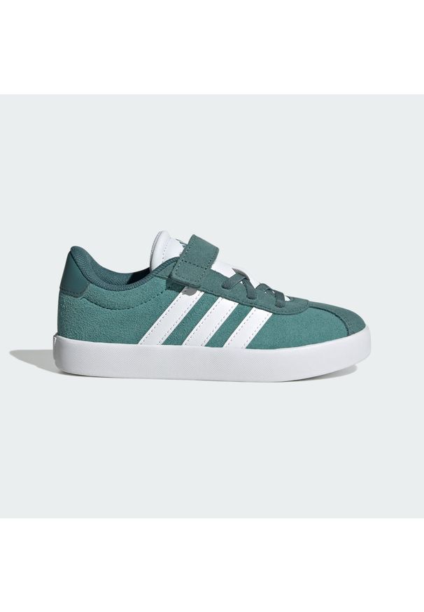 Adidas - Buty VL Court 3.0. Kolor: niebieski, wielokolorowy, biały. Sport: turystyka piesza
