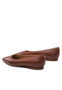 Lauren Ralph Lauren - LAUREN RALPH LAUREN Baleriny Londyn 802862706002 Brązowy. Kolor: brązowy. Materiał: skóra #4