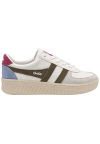 Sneakersy damskie Gola Grandslam Trident. Kolor: wielokolorowy, biały, zielony. Sport: tenis #1