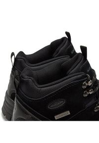 skechers - Skechers Trapery Pelmo 64869/BLK Czarny. Kolor: czarny. Materiał: zamsz, skóra
