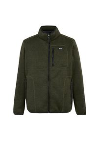 Regatta - Męska Bluza Polarowa Barlee Marl Z Pełnym Zamkiem Błyskawicznym. Kolor: zielony. Materiał: polar. Styl: sportowy. Sport: turystyka piesza #1