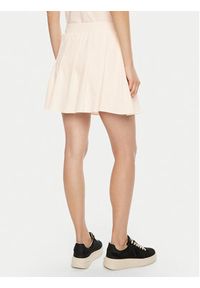 Guess Spódnica mini V5RD00 KCOK1 Biały Regular Fit. Kolor: biały. Materiał: bawełna
