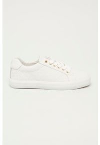 GANT - Gant Tenisówki skórzane damskie kolor biały. Nosek buta: okrągły. Zapięcie: sznurówki. Kolor: biały. Materiał: skóra #1