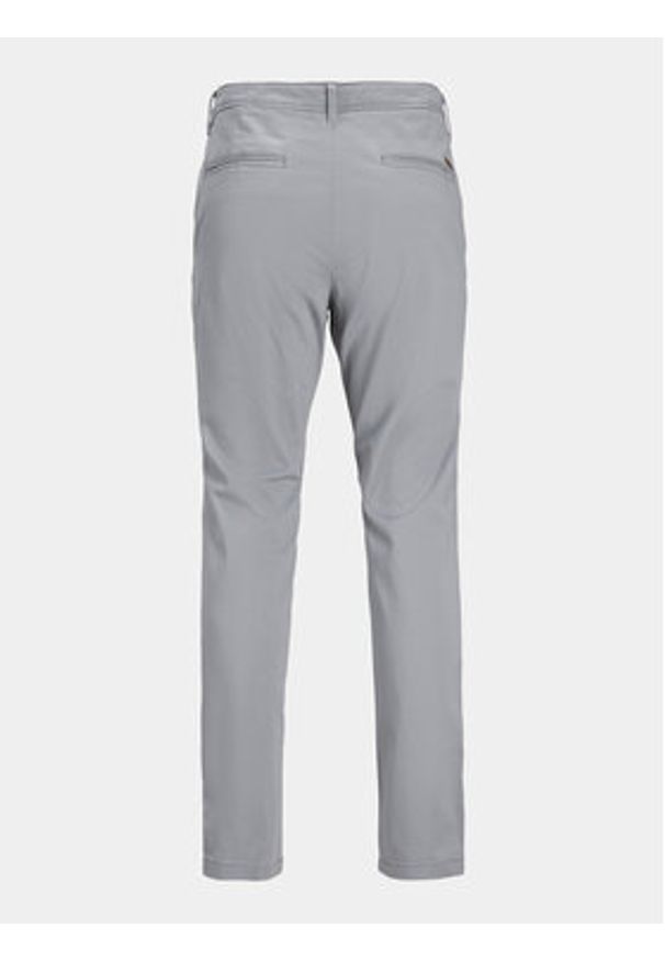 Jack & Jones Chinosy Marco 12150148 Szary Slim Fit. Kolor: szary. Materiał: bawełna