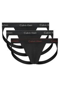 Calvin Klein Underwear Komplet 3 par slipów Jock Strap LV00NB4382 Kolorowy. Materiał: bawełna. Wzór: kolorowy