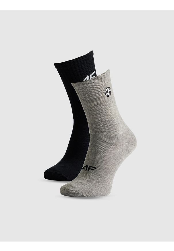 4f - 4F Skarpetki długie (2-pack) chłopięce - multikolor 38-40. Kolor: wielokolorowy. Materiał: dzianina, bawełna, materiał