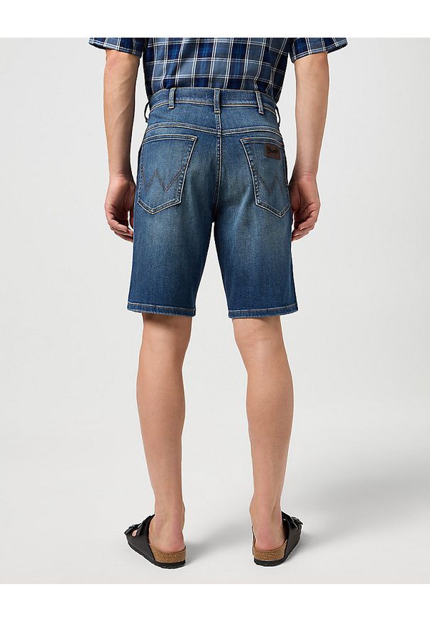 Wrangler - WRANGLER TEXAS SHORTS MĘSKIE SZORTY JEANSOWE HARE 112350867 W11C017969. Materiał: jeans