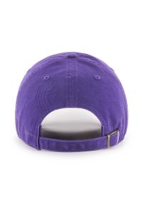47 Brand - 47brand czapka z daszkiem bawełniana MLB New York Yankees kolor fioletowy z aplikacją. Kolor: fioletowy. Materiał: bawełna. Wzór: aplikacja #2