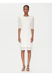 YAS Sukienka koktajlowa Bolina 26036529 Biały Slim Fit. Kolor: biały. Materiał: syntetyk. Styl: wizytowy #5