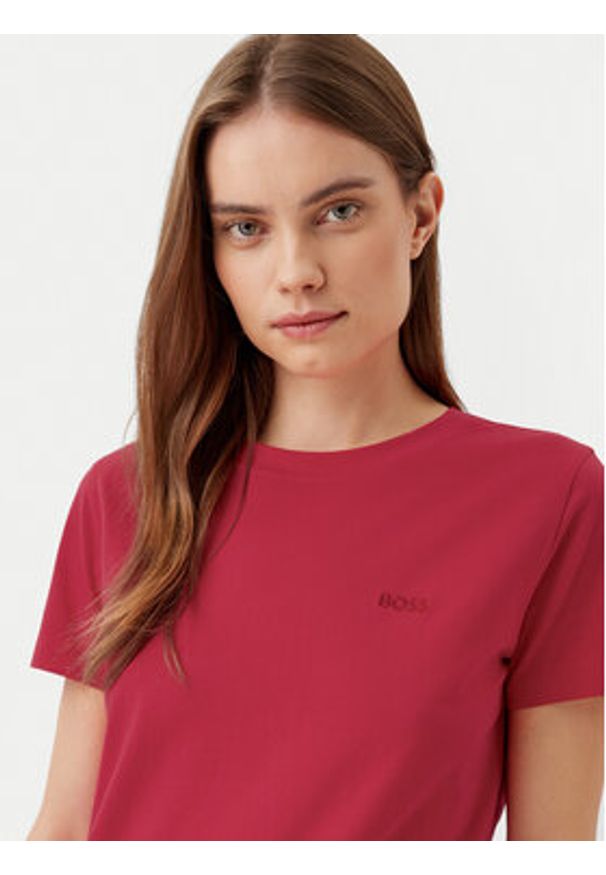 BOSS T-Shirt C_Esogo_1 50506973 Różowy Slim Fit. Kolor: różowy. Materiał: bawełna