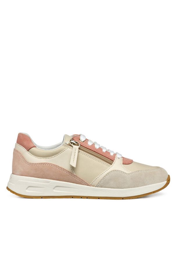 Geox Sneakersy D Bulmya D36NQB 01122 C1SH6 Beżowy. Kolor: beżowy. Materiał: zamsz, skóra