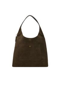 Coach Torebka CW636 Khaki. Kolor: brązowy. Materiał: skórzane, zamszowe #4