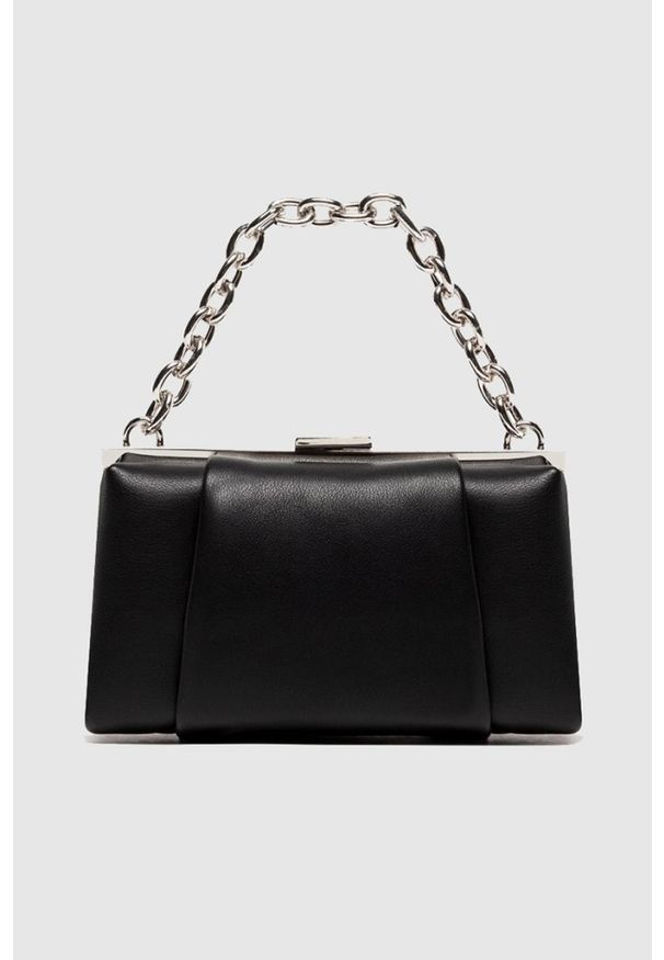 Valentino by Mario Valentino - VALENTINO Czarna torebka na łańcuszku mini. Kolor: czarny