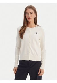 Polo Ralph Lauren Kardigan 211971871003 Écru Slim Fit. Typ kołnierza: polo. Materiał: bawełna #1