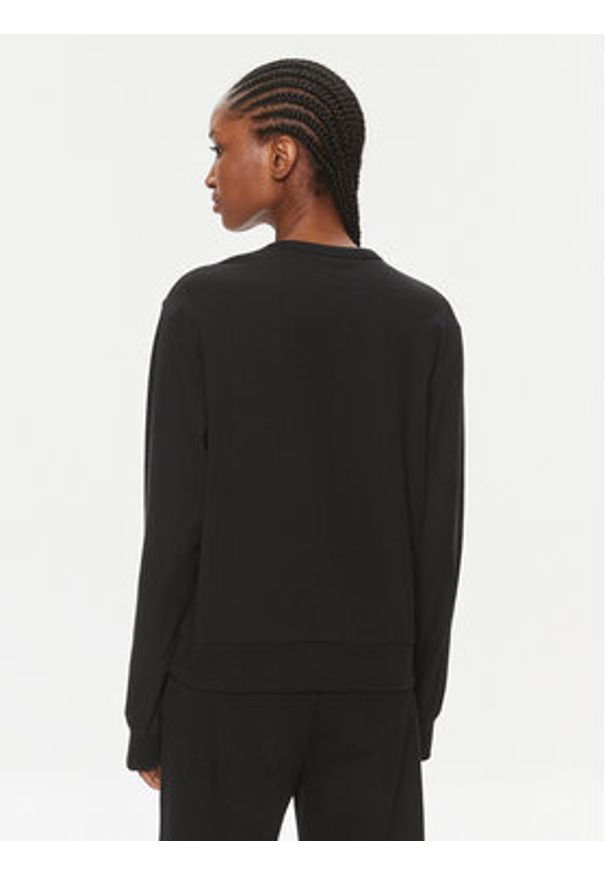 Calvin Klein Bluza 000QS7154E Czarny Regular Fit. Kolor: czarny. Materiał: bawełna