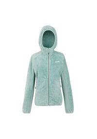 Regatta - Damska Bluza Polarowa Endra Z Kapturem. Typ kołnierza: kaptur. Kolor: zielony. Materiał: polar. Sezon: zima #1