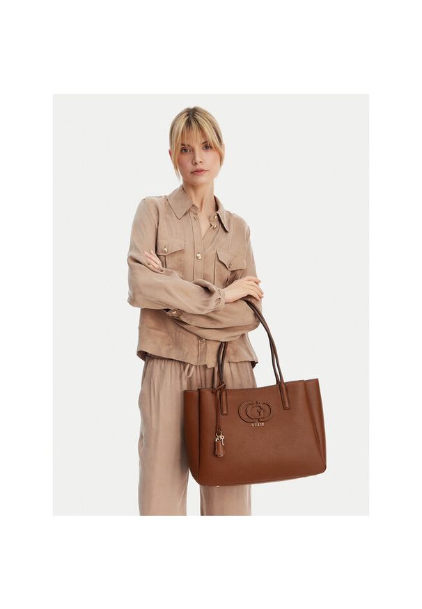 Torebka Guess. Kolor: brązowy