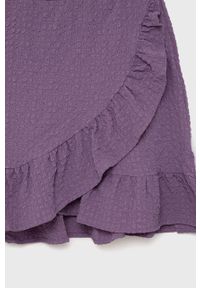 Kids Only spódnica dziecięca kolor fioletowy mini rozkloszowana. Kolor: fioletowy. Materiał: tkanina #3