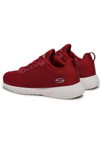 skechers - Buty na co dzień damskie SKECHERS BOBS SQUAD TOUGH TALK. Okazja: na co dzień. Kolor: czerwony. Model: Skechers Sport. Sport: turystyka piesza