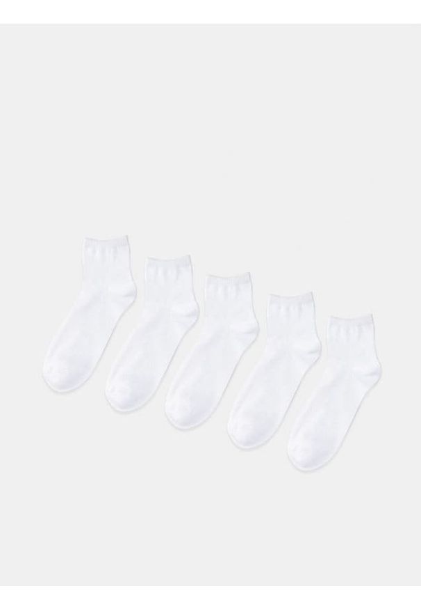 Sinsay - Skarpetki 5 pack - biały. Kolor: biały. Materiał: bawełna