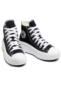Converse Trampki Chuck Taylor All Star Move Platform 568497C Czarny. Kolor: czarny. Materiał: materiał. Obcas: na platformie #8