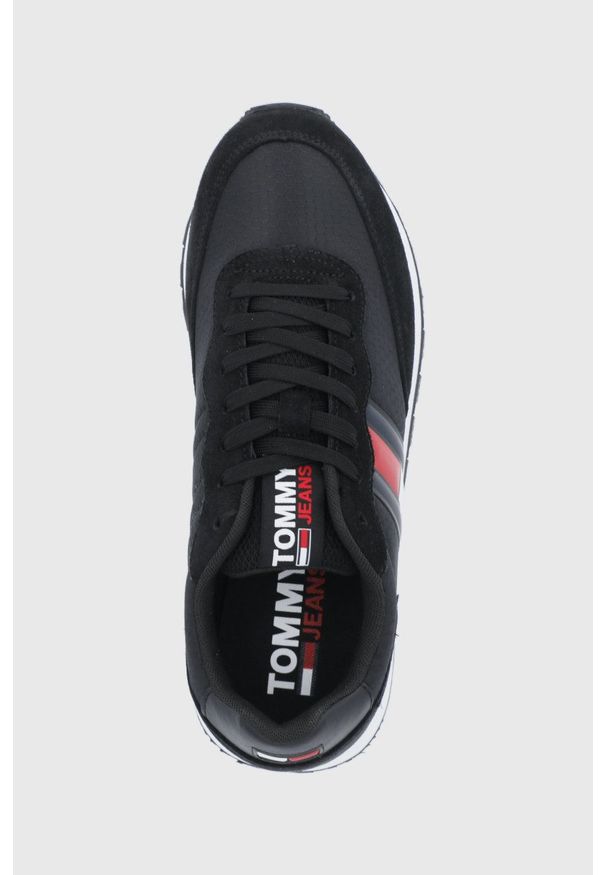 Tommy Jeans - Buty. Zapięcie: sznurówki. Kolor: czarny. Materiał: guma
