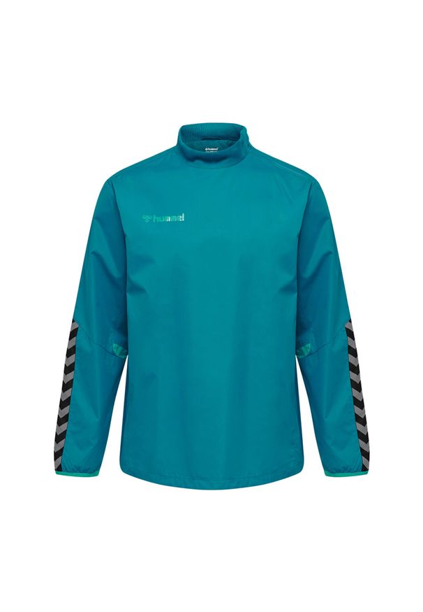 Wiatrówka dziecięca Hummel enfant hmlAUTHENTIC. Typ kołnierza: kołnierzyk stójkowy. Kolor: turkusowy, niebieski, wielokolorowy, biały. Materiał: poliester, tkanina. Sport: fitness, piłka nożna