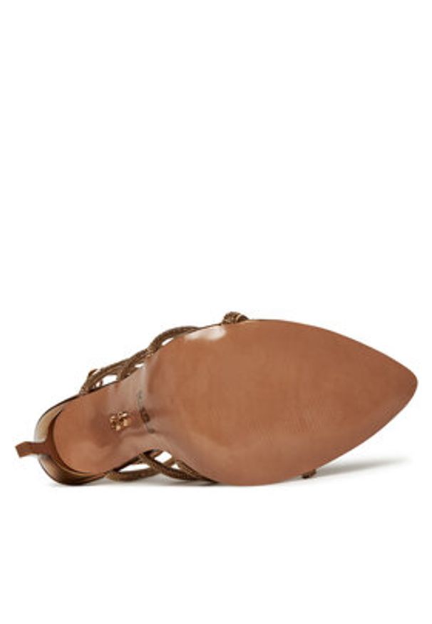 Steve Madden Sandały Sky High SM11003639 Złoty. Kolor: złoty. Materiał: materiał