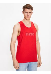 BOSS - Boss Tank top Beach 50491711 Czerwony Regular Fit. Kolor: czerwony. Materiał: bawełna #1