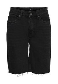 Vero Moda Szorty jeansowe Brenda 10258264 Czarny Regular Fit. Kolor: czarny. Materiał: bawełna #5