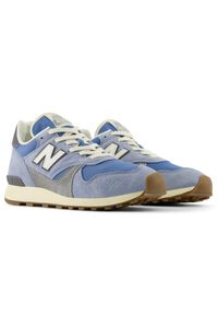 Buty unisex New Balance U475FB – niebieskie. Okazja: na co dzień. Kolor: niebieski. Materiał: zamsz, materiał. Szerokość cholewki: normalna #5