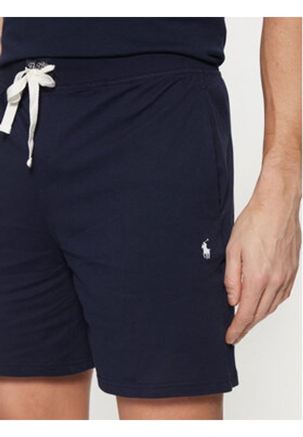 Polo Ralph Lauren Szorty sportowe 714965506004 Granatowy Slim Fit. Kolor: niebieski. Materiał: bawełna. Styl: sportowy