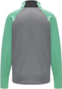 Bluza sportowa damska Hummel Action Half Zip. Kolor: wielokolorowy, szary, zielony. Materiał: elastan, poliester