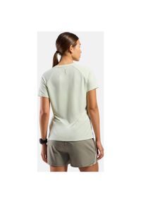 Koszulka damska Odlo ESSENTIAL PRINT T-shirt crew neck s/s. Kolor: zielony. Wzór: nadruk