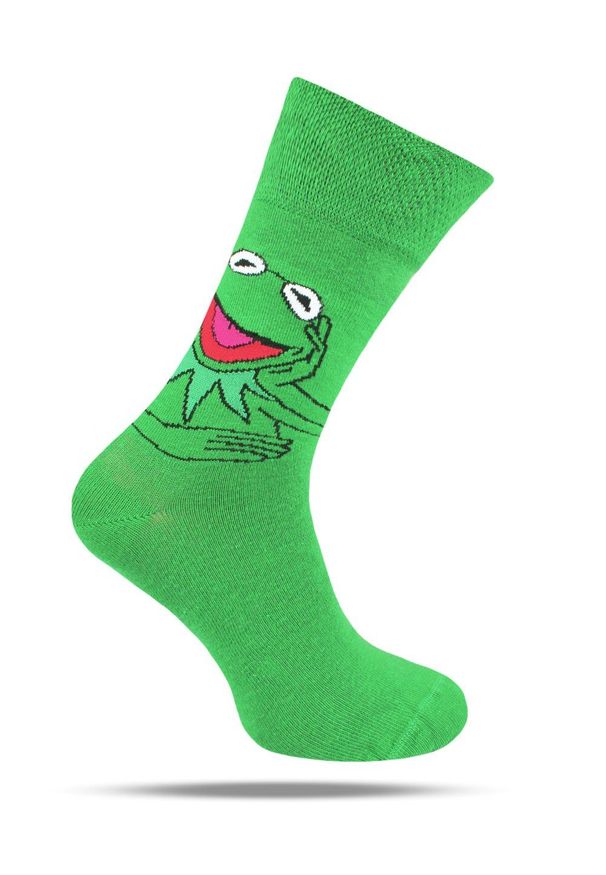His Story - Skarpetki Bawełniane - Tematyczne - Zielone, Kermit. Kolor: zielony. Materiał: elastan, bawełna, poliamid