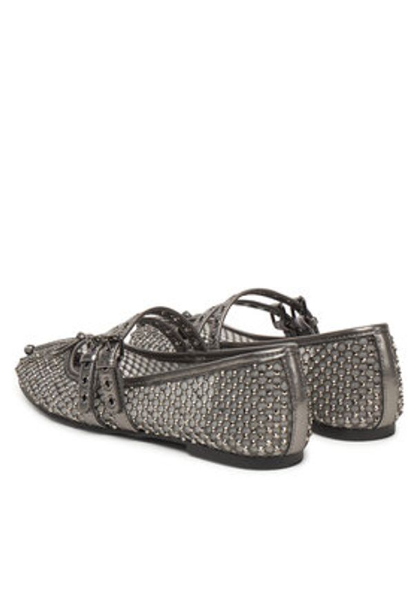 Guess Baleriny FLJKNN FAB02 Srebrny. Kolor: srebrny. Materiał: materiał