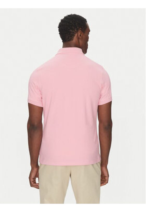 Barbour Polo Original Sport MML0358PI51 Różowy Tailored Fit. Typ kołnierza: polo. Kolor: różowy. Materiał: bawełna. Styl: sportowy