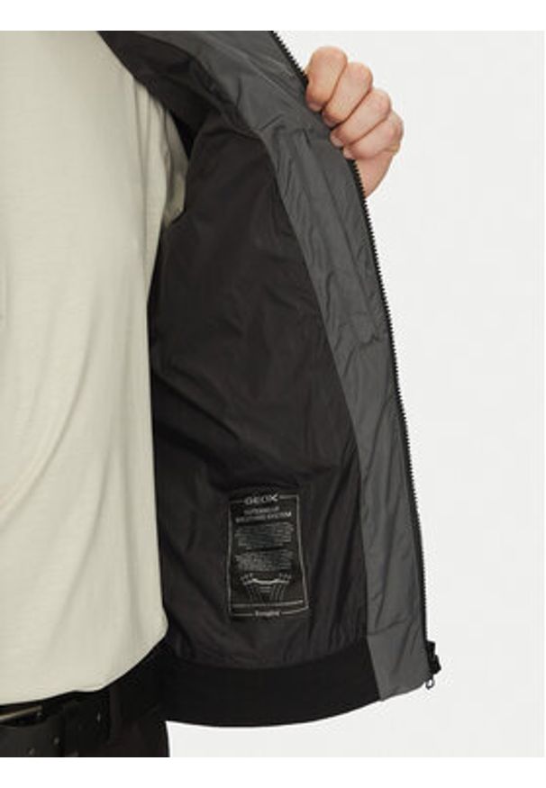 Geox Kurtka przejściowa Vincit M5522E T3205 F3277 Szary Regular Fit. Kolor: szary. Materiał: syntetyk