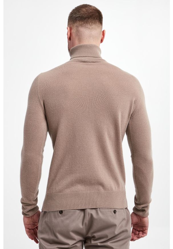 Emporio Armani - Golf męski kaszmirowy EMPORIO ARMANI. Typ kołnierza: golf. Materiał: kaszmir