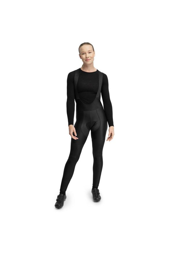 SIROKO - Długie spodnie rowerowe damskie SRX PRO Premier. Kolor: czarny. Materiał: nylon. Długość: długie. Sport: kolarstwo