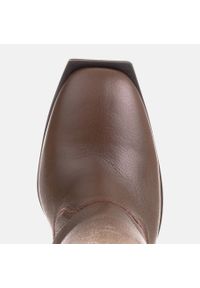 Marco Shoes Skórzane botki z miękkiej skóry brązowe. Kolor: brązowy. Materiał: skóra