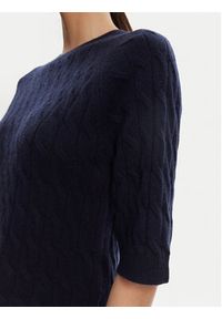 Marella Sweter Franz 2523366084 Granatowy Regular Fit. Kolor: niebieski. Materiał: wełna #5