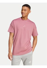 Adidas - adidas T-Shirt ALL SZN IY4140 Różowy Loose Fit. Kolor: różowy. Materiał: bawełna