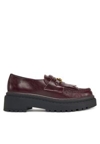 Nokwol Loafersy Perry Bordowy. Kolor: czerwony. Materiał: skóra