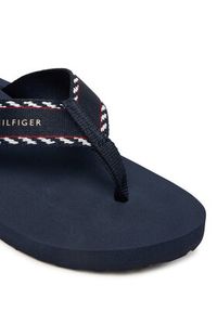 TOMMY HILFIGER - Tommy Hilfiger Japonki Webbing Beach Sandal FW0FW09038 Granatowy. Kolor: niebieski. Materiał: materiał #2